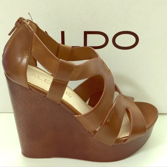 ALDO  ODILINIA WEDGE PLATFORM HEELS - Picture 1 of 3